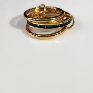 Set Of 3 Crystal Bands Rings